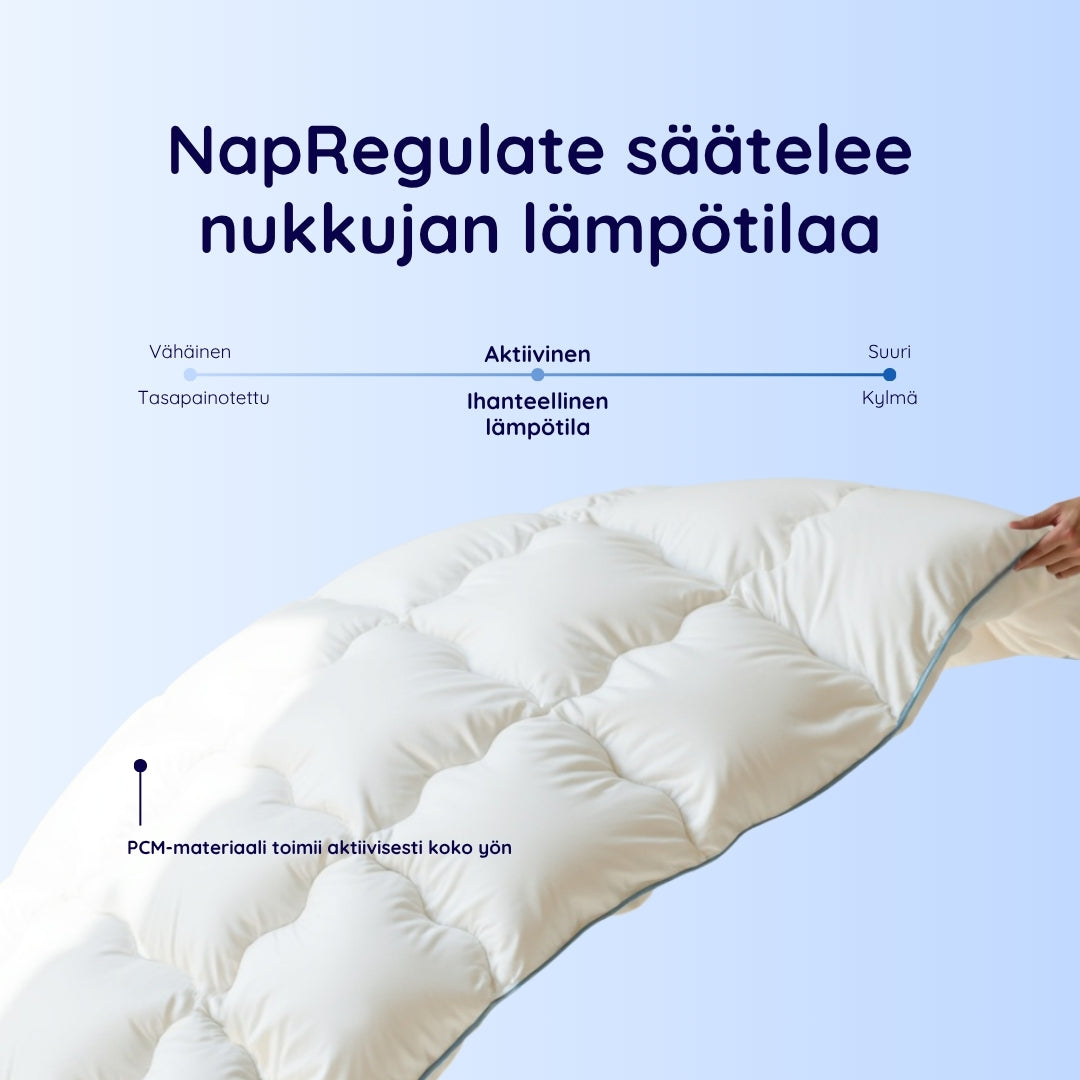 NapRegulate™ Lämpötilaa säätelevä peitto