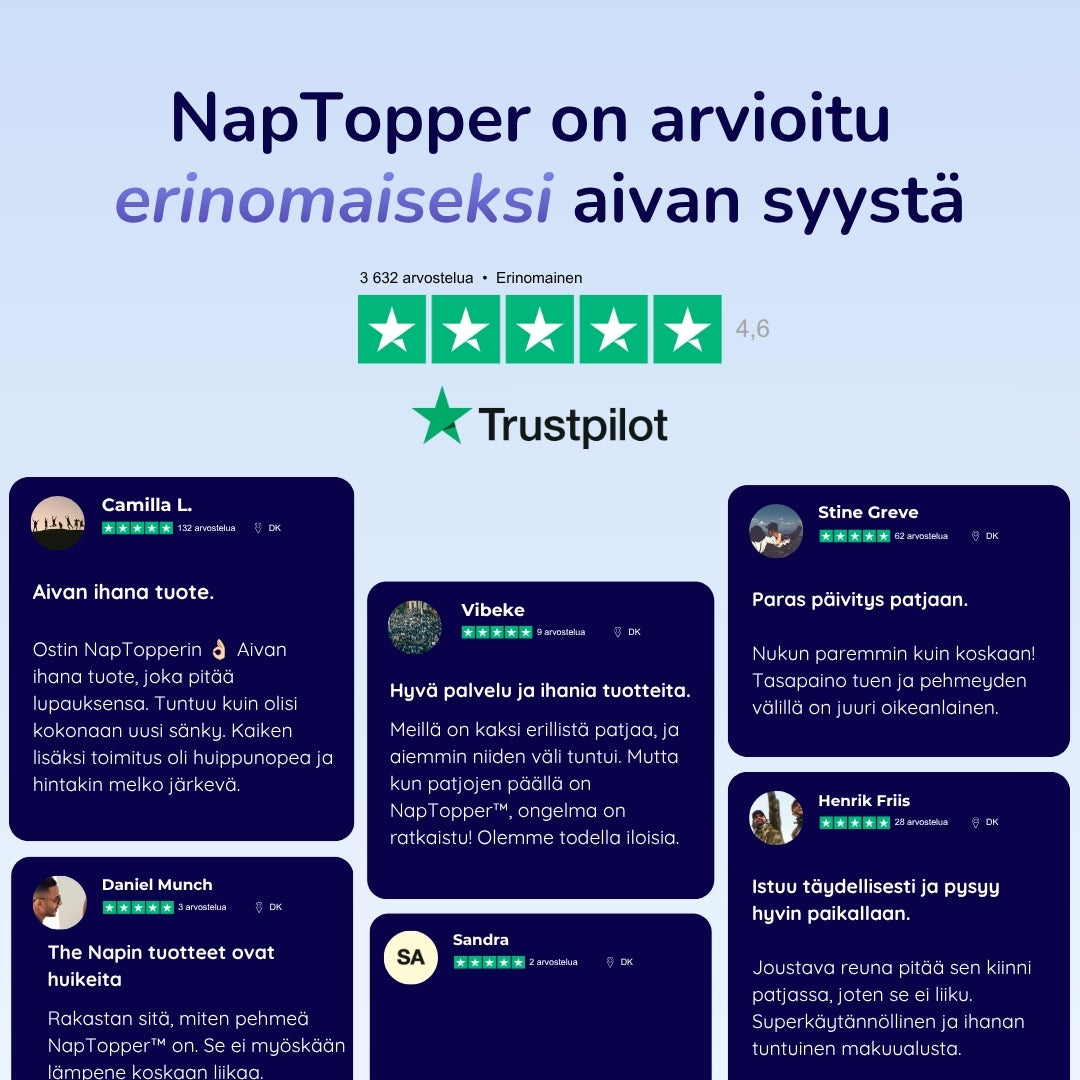 NapTopper™ Lisää mukavuutta